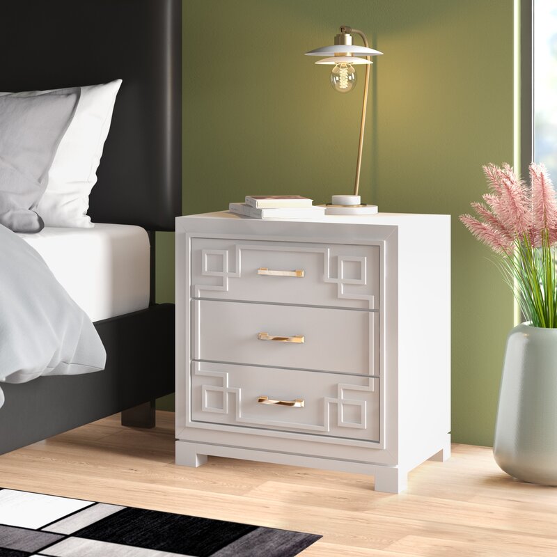 Bindera 3 Drawer Nightstand & Reviews AllModern